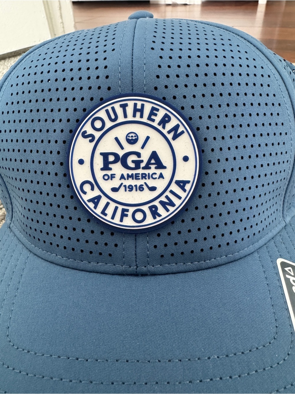 Ahead Southern California PGA Performance Adjustable Golf Hat Blue Classic Fit - Picture 2 of 7